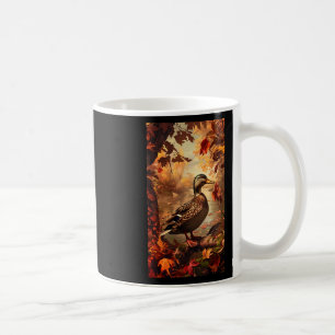 Jagdszene Mallard Ente Herbst Natur Kaffeetasse