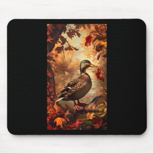 Jagdszene Mallard Ente Herbst Natur Mousepad