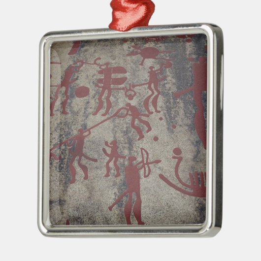 Jagdszenen Silbernes Ornament (Links)