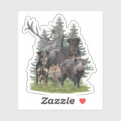 Jagdterer Aufkleber (Blatt)