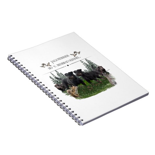 Jagdterer Bo gegen Renbrad Kennel. HP Notebook-Ski Notizblock (Rechte Seite)