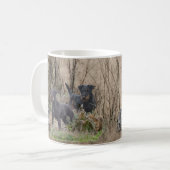 Jagdterer , Bo gegen Renbrad Kennel.'' Sticker Pap Kaffeetasse (Vorderseite Links)