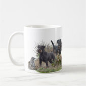 Jagdterer , Bo gegen Renbrad Kennel.'' Sticker Pap Kaffeetasse (Links)