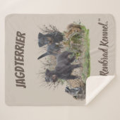 Jagdterer , Bo gegen Renbrad Kennel.'' Sticker Pap Sherpadecke (Vorderseite (Horizontal))