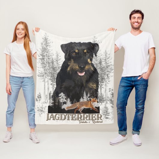 Jagdterer Dakota / Renbrad Imitats Canvas Print AG Fleecedecke (Beispiel)