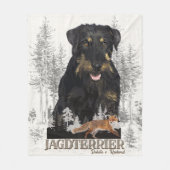 Jagdterer Dakota / Renbrad Imitats Canvas Print AG Fleecedecke (Vorderseite)