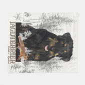 Jagdterer Dakota / Renbrad Imitats Canvas Print AG Fleecedecke (Vorderseite (Horizontal))