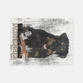 Jagdterer Dakota / Renbrad Imitats Canvas Print AG Fleecedecke (Vorderseite (Horizontal))