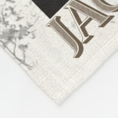 Jagdterer Dakota / Renbrad Imitats Canvas Print AG Fleecedecke (Ecke)