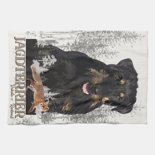 Jagdterer Dakota / Renbrad Imitats Canvas Print AG Geschirrtuch (Horizontal)