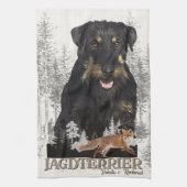 Jagdterer Dakota / Renbrad Imitats Canvas Print AG Geschirrtuch (Vertikal)
