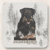 Jagdterer Dakota / Renbrad Imitats Canvas Print AG Getränkeuntersetzer (Vorderseite)