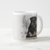 Jagdterer Dakota / Renbrad Imitats Canvas Print AG Jumbo-Tasse (Vorderseite Rechts)