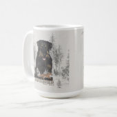 Jagdterer Dakota / Renbrad Imitats Canvas Print AG Kaffeetasse (Vorderseite Links)