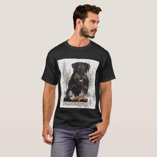 Jagdterer Dakota / Renbrad Imitats Canvas Print AG T-Shirt (Vorne ganz)
