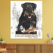 Jagdterer Dakota / Renbrad Imitats Canvas Print Leinwanddruck (Insitu (Wohnzimmer))