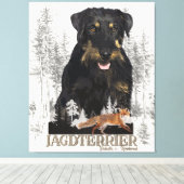 Jagdterer Dakota / Renbrad Imitats Canvas Print Leinwanddruck (Insitu (Holzboden))