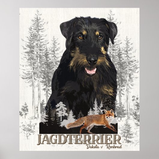 Jagdterer Dakota / Renbrad Imitats Canvas Print Poster (Vorne)