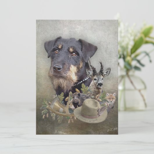 Jagdterer Einladung (Stehend Vorderseite)