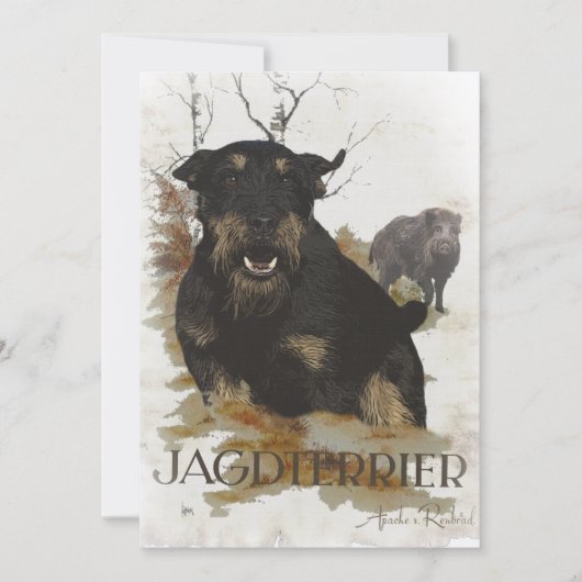 Jagdterer Einladung (Vorderseite)