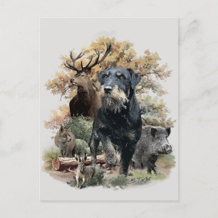 Jagdterer Feiertagspostkarte