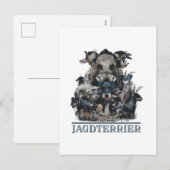 Jagdterer Feiertagspostkarte (Vorne/Hinten)