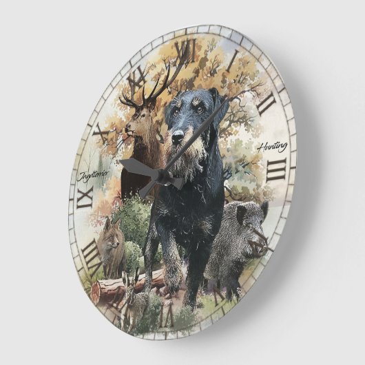 Jagdterer Große Wanduhr (Winkel)