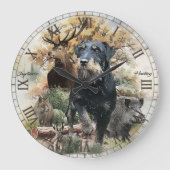 Jagdterer Große Wanduhr (Vorderseite)