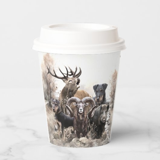 Jagdterer Pappbecher (Vorderseite)