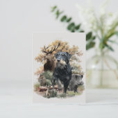 Jagdterer Postkarte (Stehend Vorderseite)