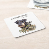 Jagdterer Rechteckiger Pappuntersetzer (angewinkelt)