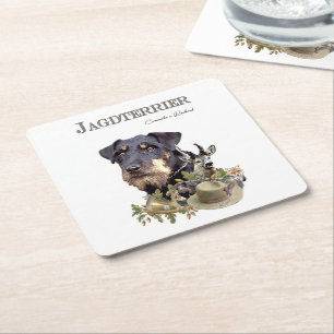 Jagdterer Rechteckiger Pappuntersetzer