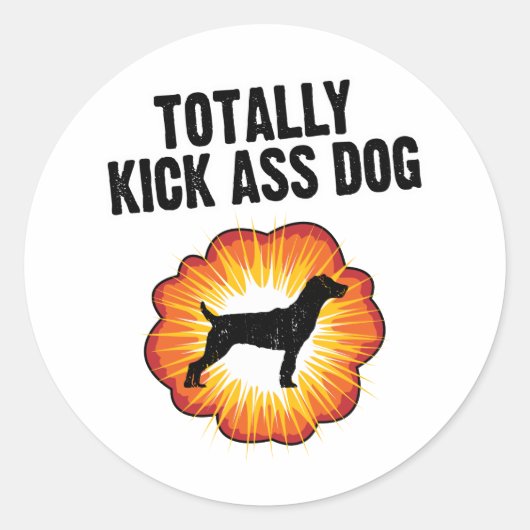 Jagdterer Runder Aufkleber (Vorderseite)