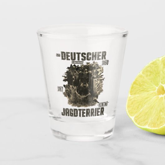 Jagdterer Schnapsglas (Vorderseite)