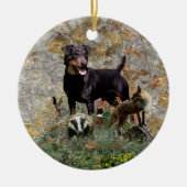 Jagdterer Tapestry Keramik Ornament (Vorne)