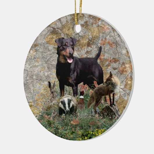 Jagdterer Tapestry Keramik Ornament (Links)