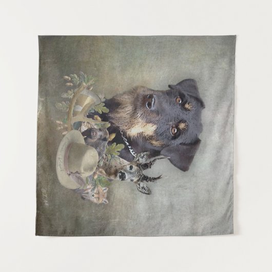 Jagdterer Wandteppich (Vorderseite (Horizontal))