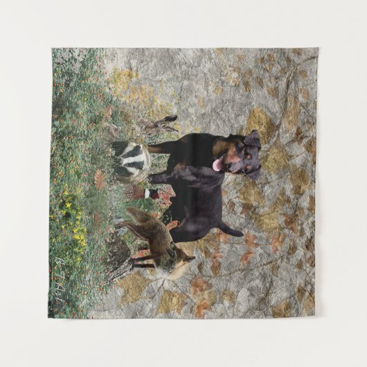 Jagdterer Wandteppich (Vorderseite (Horizontal))