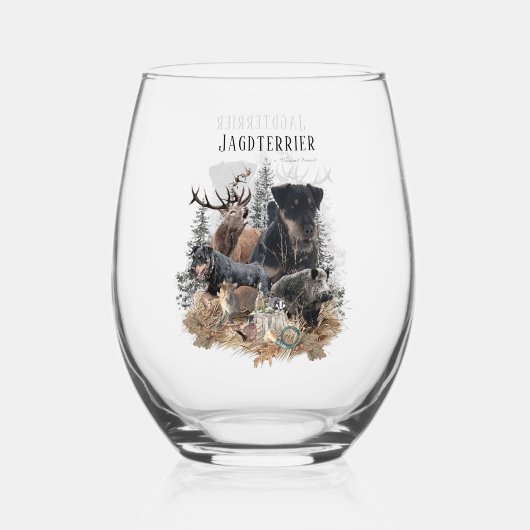 Jagdterer Weinglas Ohne Stiel (Vorderseite)