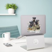 Jagdterers / Renbrad Kennel Aufkleber (Laptop auf Schreibtisch)