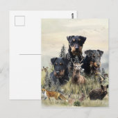 Jagdterers / Renbrad Kennel Postkarte (Vorne/Hinten)