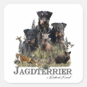 Jagdterers / Renbrad Kennel Quadratischer Aufkleber