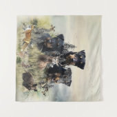 Jagdterers / Renbrad Kennel Wandteppich (Vorderseite (Horizontal))
