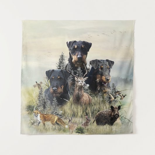 Jagdterers / Renbrad Kennel Wandteppich (Vorderseite)