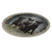 Jagdterre , tapferes Herz Schneidebrett (Ecke)