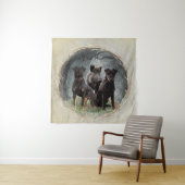 Jagdterre , tapferes Herz Wandteppich (Beispiel)