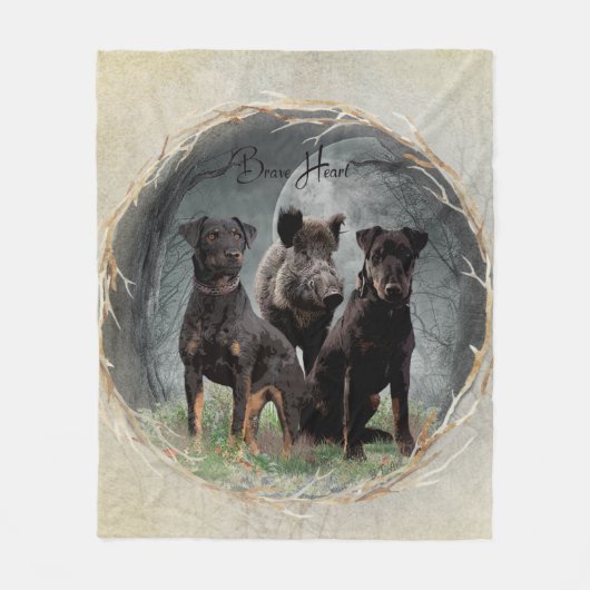 Jagdterre , tapferes Plexiglas Fleecedecke (Vorderseite)