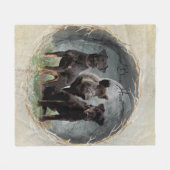 Jagdterre , tapferes Plexiglas Fleecedecke (Vorderseite (Horizontal))