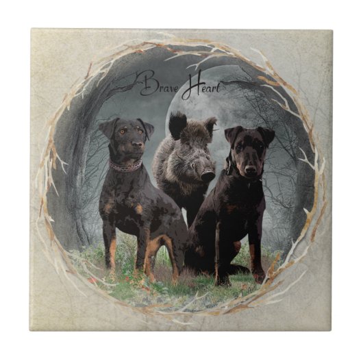 Jagdterre , tapferes Plexiglas Fliese (Vorderseite)