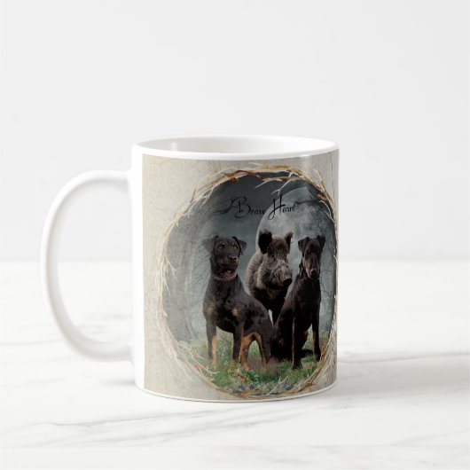 Jagdterre , tapferes Plexiglas Kaffeetasse (Links)